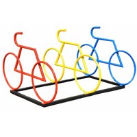 Einzigartiger Fahrradparker aus Metall für Außenanlagen - Danuela / Anthrazit von Gartentraum.de