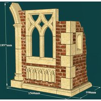 Einzigartiger Ruinen Bausatz  - Claydon Ruin / links von Gartentraum.de