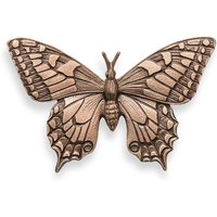 Elegante Schwalbenschwanz Gartenfigur Dekoration aus Bronze - Schmetterling Giulia / Bronze Wachsgusspatina / 8x12,5x2cm (HxBxT) von Gartentraum.de