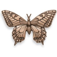 Elegante Schwalbenschwanz Gartenfigur Dekoration aus Bronze - Schmetterling Giulia / Bronze asche / 8x12,5x2cm (HxBxT) von Gartentraum.de