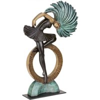 Elegante Tänzerin aus limitiertem Bronzehandwerk - Tanzendes Mädchen Elegante Tänzerin aus limitiertem Bronzehandwerk - Tanzendes Mädchen von Gartentraum.de