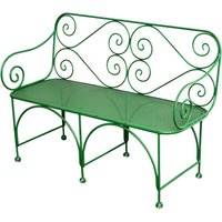 Elegante antik Garten Sitzbank aus Gusseisen - Milaine / grau / 160x48x90cm von Gartentraum.de