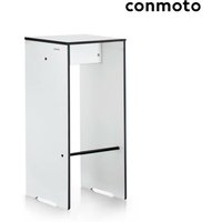 Eleganter Garten Barhocker aus HPL - robust - Riva Barhocker / Weiß / Auflagen anthrazit Eleganter Garten Barhocker aus HPL - robust - Riva Barhocker / Weiß / Auflagen anthrazit von Gartentraum.de