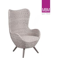 Eleganter Garten-Sessel aus Resysta und Mirotex Twist von MBM - Sessel Ocean  / mit Sitzkissen Sahara von Gartentraum.de