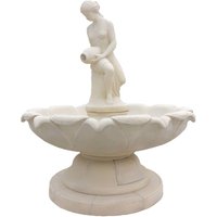 Eleganter Gartenbrunnen mit Aktfigur - Frau mit Krügen - Cecilie / Olimpia von Gartentraum.de