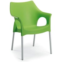 Eleganter Gartenstuhl stapelbar - farbig - Stuhl Reces / Grün von Gartentraum.de