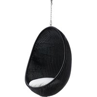 Eleganter Outdoor Hängesessel in schwarz mit Rattanoptik - Hängesessel Ragna / Black Eleganter Outdoor Hängesessel in schwarz mit Rattanoptik - Hängesessel Ragna / Black von Gartentraum.de