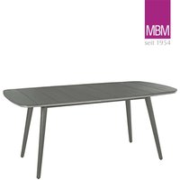 Eleganter quadratischer Gartentisch aus Resysta von MBM - Tisch Iconic / 77x180x100 (HxBxT) von Gartentraum.de