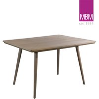 Esstisch für den Garten von MBM aus Resysta - Tisch Alpenblick / 75x90x90cm (HxBxT) von Gartentraum.de