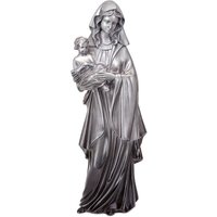 Figur Maria mit Kind aus Bronze/Aluminium - Madonna Credere / 30x12x9cm (HxBxT) / Aluminium Farbverlauf von Gartentraum.de