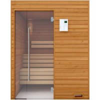 Finnische Heim Sauna aus Holz mit Glastür für 2 bis 4 Personen - Tarjous von Gartentraum.de