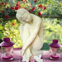Frauenakt kleine Steinfigur - Serafina / Sand von Gartentraum.de