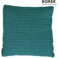 Garten Deko Kissen von Borek - viele Farben - Ardenza Seil - Crochette Zierkissen / Blue Slate von Gartentraum.de