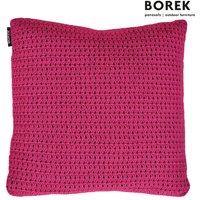 Garten Deko Kissen von Borek - viele Farben - Ardenza Seil - Crochette Zierkissen / Fuchsia von Gartentraum.de