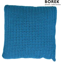 Garten Deko Kissen von Borek - viele Farben - Ardenza Seil - Crochette Zierkissen / Türkis von Gartentraum.de