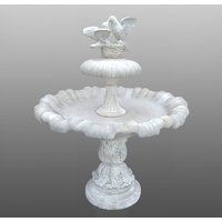 Garten Fontäne mit Tauben aus Steinguss inklusive Pumpe - Ucella / Olimpia von Gartentraum.de
