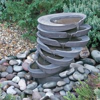 Garten Kaskaden Wasserspiel - Goldney / Sand / 31,5x38 cm (DmxH) von Gartentraum.de
