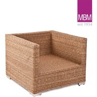 Garten Lounge Sessel - MBM - Geflecht & Alu - natur - Loungesessel Bellini von Gartentraum.de