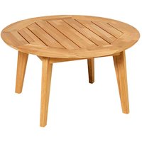 Garten Loungetisch aus Teakholz - rund - 80cm - Darcey M Couchtisch von Gartentraum.de