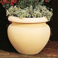 Garten Pflanzgefäße rund frostsicher - Wimbley Court / Terracotta / 43x38 cm (DmxH) von Gartentraum.de