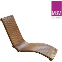 Garten Schaukelliege von MBM - Aluminium & Polyrattan - Einzelliege Heaven Swing / Tobacco von Gartentraum.de