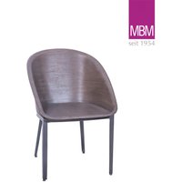 Garten-Sessel von MBM aus Resysta und Schmiedeeisen - Sessel Formula / mit Sitzkissen Classic Ecru von Gartentraum.de