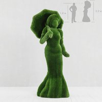 Garten Skulptur Frau mit Regenschirm - Topiary - Kunststoff - Debora Garten Skulptur Frau mit Regenschirm - Topiary - Kunststoff - Debora von Gartentraum.de
