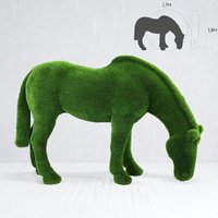 Garten Skulptur grasendes Pferd - Topiary - GFK & Kunstrasen - Pablito Garten Skulptur grasendes Pferd - Topiary - GFK & Kunstrasen - Pablito von Gartentraum.de