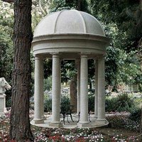 Garten Tempel mit Säulen - Villeneuve / Terrakotta / Fiberglas von Gartentraum.de