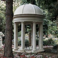Garten Tempel mit Säulen - Villeneuve / Terrakotta / Schmiedeeisen von Gartentraum.de
