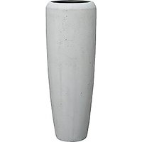 Garten Vase aus Polystone in moderner Zement Optik - Asolo / 117x34cm (HxDm) / mit Wasserstandsanzeiger von Gartentraum.de