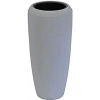 Garten Vase aus Polystone in moderner Zement Optik - Asolo / 75x34cm (HxDm) / ohne Wasserstandsanzeiger von Gartentraum.de