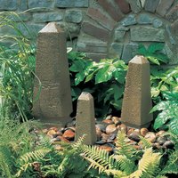 Garten Wasserspeier - Obelisken im 3er Set - Obelida Set von Gartentraum.de