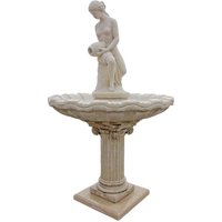 Gartenbrunnen im Antik Design mit Frau als Brunnenskulptur - Grazia / Antikia von Gartentraum.de
