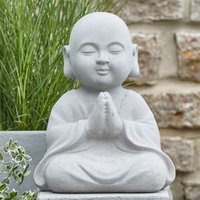Gartendeko Buddha Figur sitzend aus Glasfaser-Beton - Atrani von Gartentraum.de