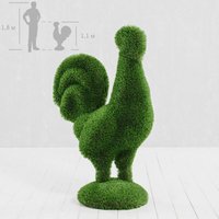 Gartenfigur Hahn aus GFK & Kunstrasen - Topiary - Helgo von Gartentraum.de