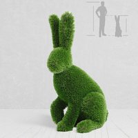 Gartenfigur Hase sitzend - Formschnitt - Kunststoff - Himiko von Gartentraum.de