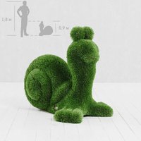 Gartenfigur Schnecke - Topiary - Glasfaserkunststoff & Kunstrasen - Garry von Gartentraum.de