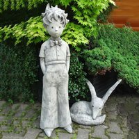 Gartenfigur kleiner Prinz & Fuchs aus Steinguss - Der kleine Prinz & Fuchs Gartenfigur kleiner Prinz & Fuchs aus Steinguss - Der kleine Prinz & Fuchs von Gartentraum.de