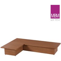 Gartenlounge Tisch für Ecke in L-Form - von MBM - Resysta Holzoptik - braun - La Villa Loungetisch von Gartentraum.de