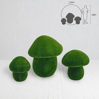 Gartenplastik Steinpilz - Topiary - GFK & Kunstrasen - Boletus / 60x50cm von Gartentraum.de