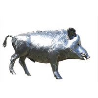 Gartenskulptur Stahl Wildschwein Keiler - Suidae / Edelstahl Gartenskulptur Stahl Wildschwein Keiler - Suidae / Edelstahl von Gartentraum.de