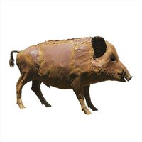 Gartenskulptur Stahl Wildschwein Keiler - Suidae / Stahl - Rost von Gartentraum.de