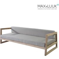 Gartensofa aus Teakholz mit Sitzkissen - modern - Max&Luuk - Mason Gartensofa von Gartentraum.de