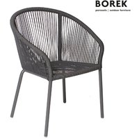 Gartenstuhl von Borek - Aluminium - dunkel grau - Colette Stuhl von Gartentraum.de