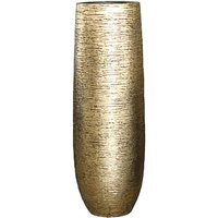 Goldene Indoor Pflanzvase mit Einsatz - XXL - Thabani / 75x38cm (HxDm) / mit Wasserstandsanzeiger von Gartentraum.de