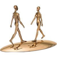 Goldene Mann & Frau Bronzeskulptur - limitiertes Design - Reflection of Being von Gartentraum.de