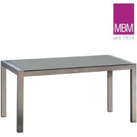 Grauer Gartentisch von MBM - Aluminium & Resysta - eckig - 215x90cm - Tisch Manhatten von Gartentraum.de
