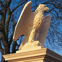 Große Adler Steinfigur - Caelus / Sand von Gartentraum.de