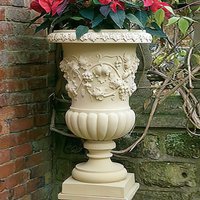 Große Blumenamphore historisch - Burghley House / Terracotta von Gartentraum.de